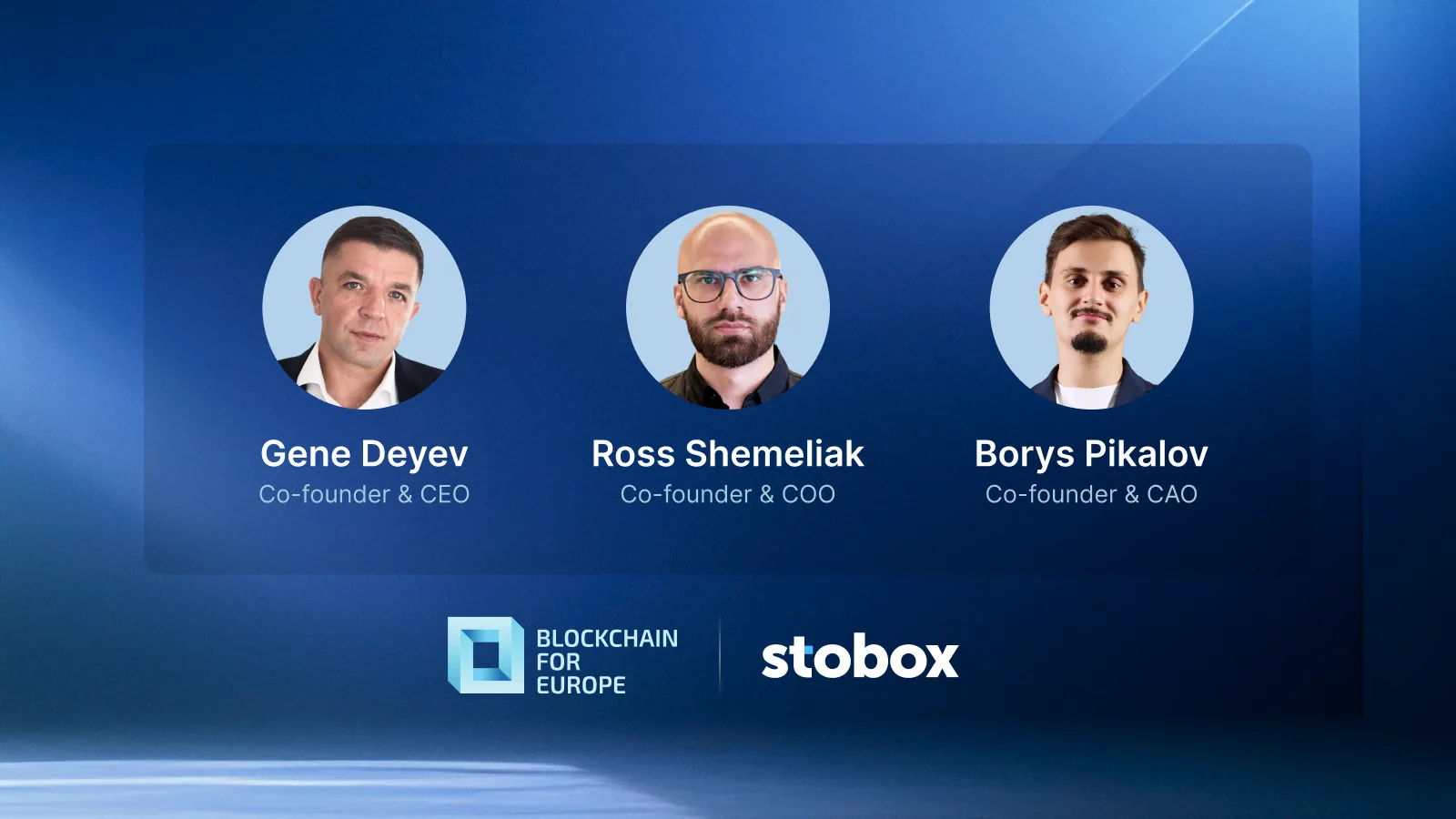 Stobox Joins Blockchain for Europe Association