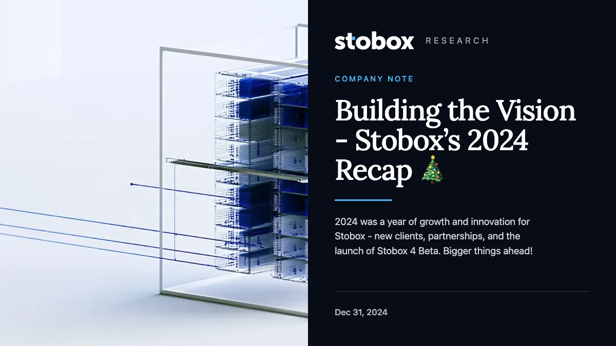 Building the Vision - Stobox’s 2024 Recap 🎄