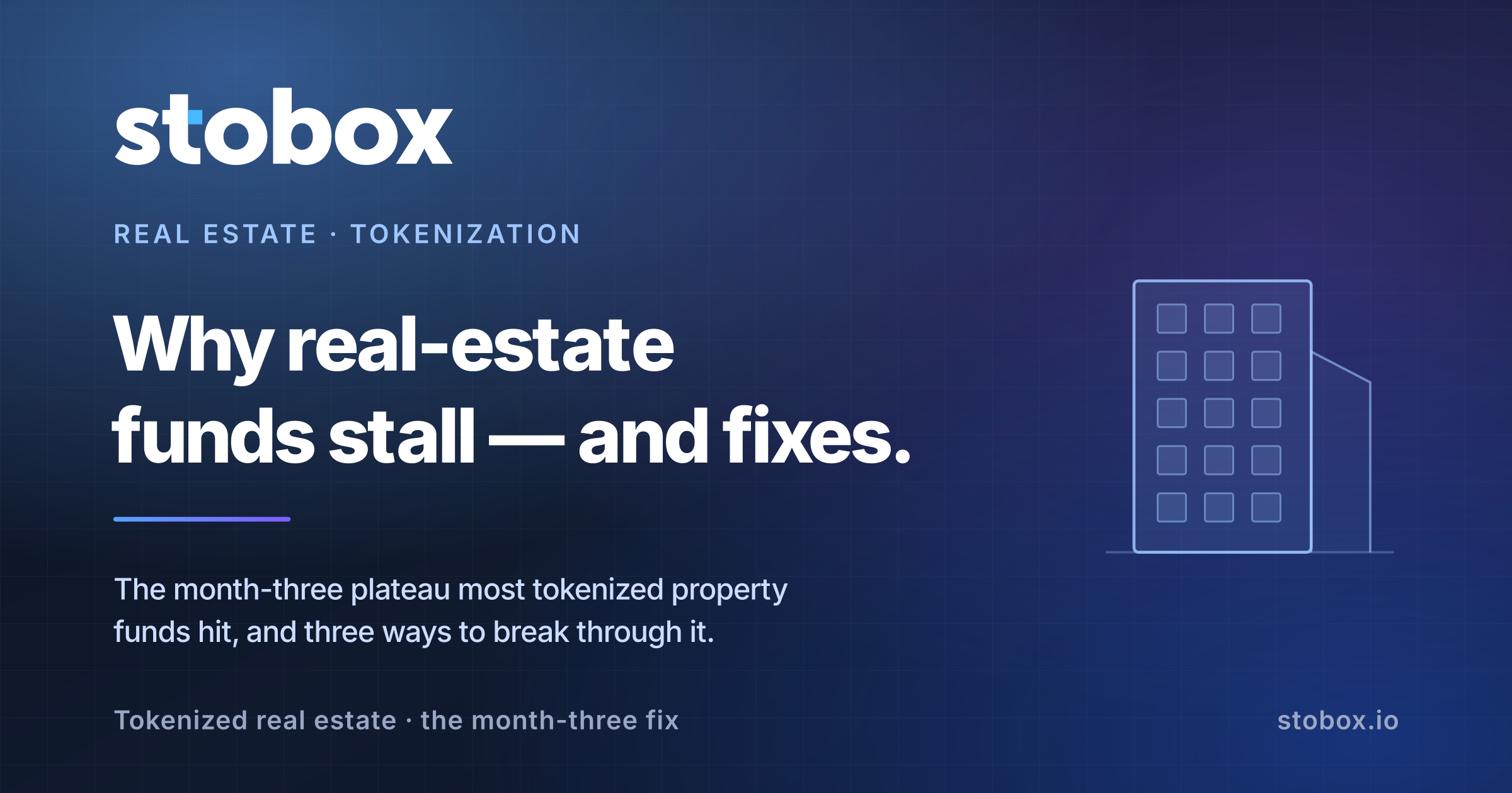 Why Tokenized Real Estate Funds Stall in Month Three (and 3 Structural Fixes)